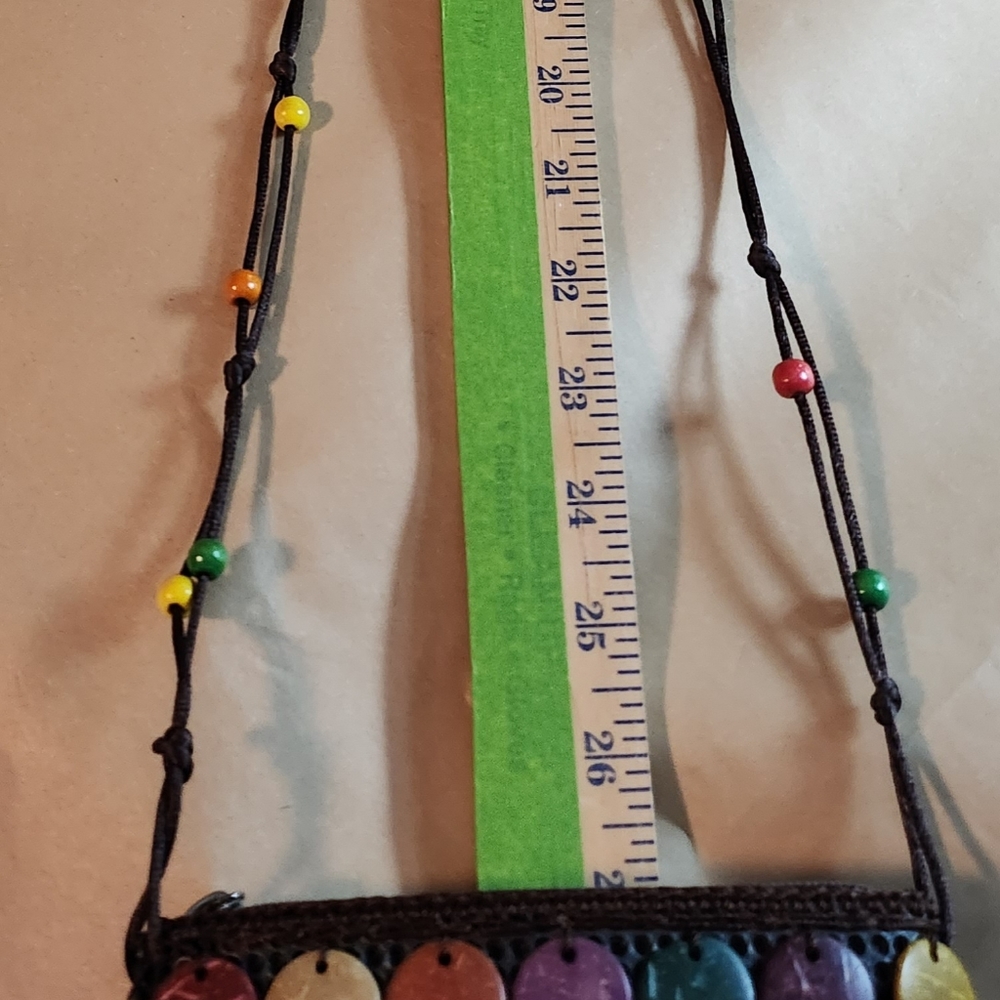 Artisan Handcrafted Coconut Shell Beaded Multicol… - image 8